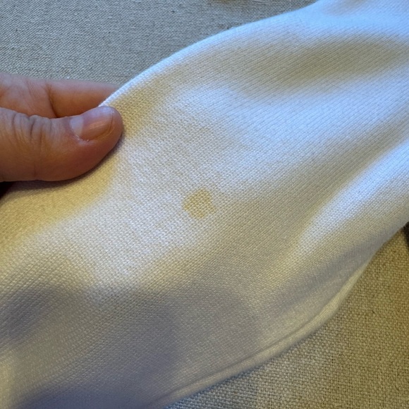 Vintage Lauren Ralph Lauren Women’s Winter Ivory Cotton Knit Blazer - Picture 4 of 10